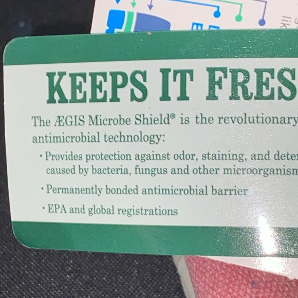 NWT NO SOX WO SIZE 8 SLIP ON LOAFER AEGIS MICROBE SHIELD  LIGHT RED  NEW - Picture 4 of 15